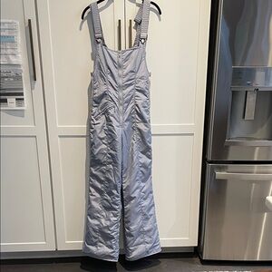 Light Gray Snow Bib Overalls